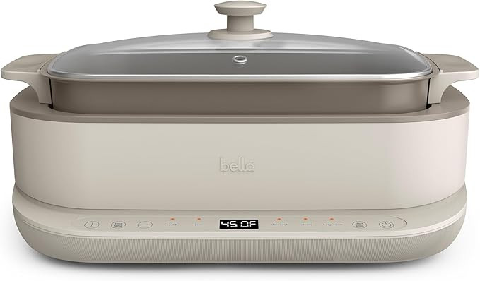 bella 6.0 QT Multi-Cooker, Ceramic Nonstick Coating, 4-in-1 Versatility, 4 cooking functions, Slo... | Amazon (US)