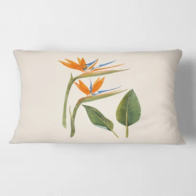 Strelitzia Flowers Rectangular Pillow Cover & Insert | Wayfair North America