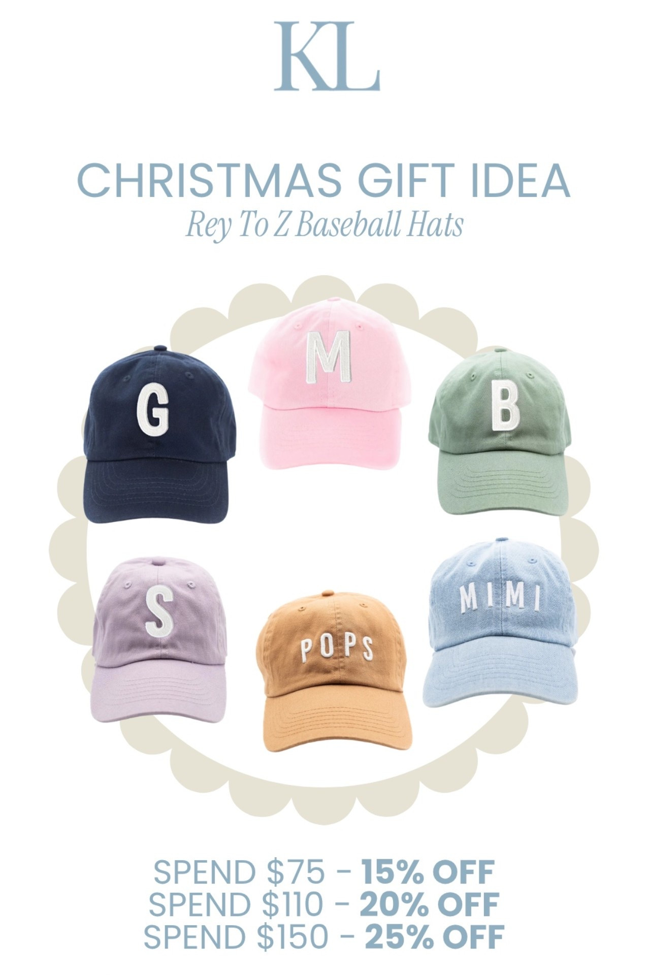 Rey To Z Hats // BUY MORE, SAVE MORE
These would make the perfect stocking stuffer for Christmas! I got some for the littles on my husband’s side of the family this year so that they could have cousin hats. Love the simplicity! #momlife #momuniform #familymatching #baseballhats #monogram

#LTKmomlife #LTKSaleAlert #LTKKids