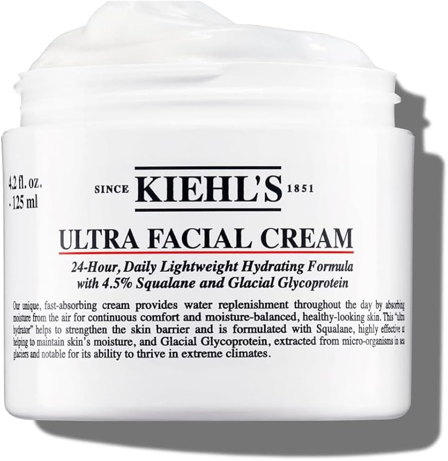 Kiehl Ultra Facial Cream 24-Hour Daily Face Moisturizer Skin Care Healthy Looking Long-Lasting Hy... | Amazon (US)