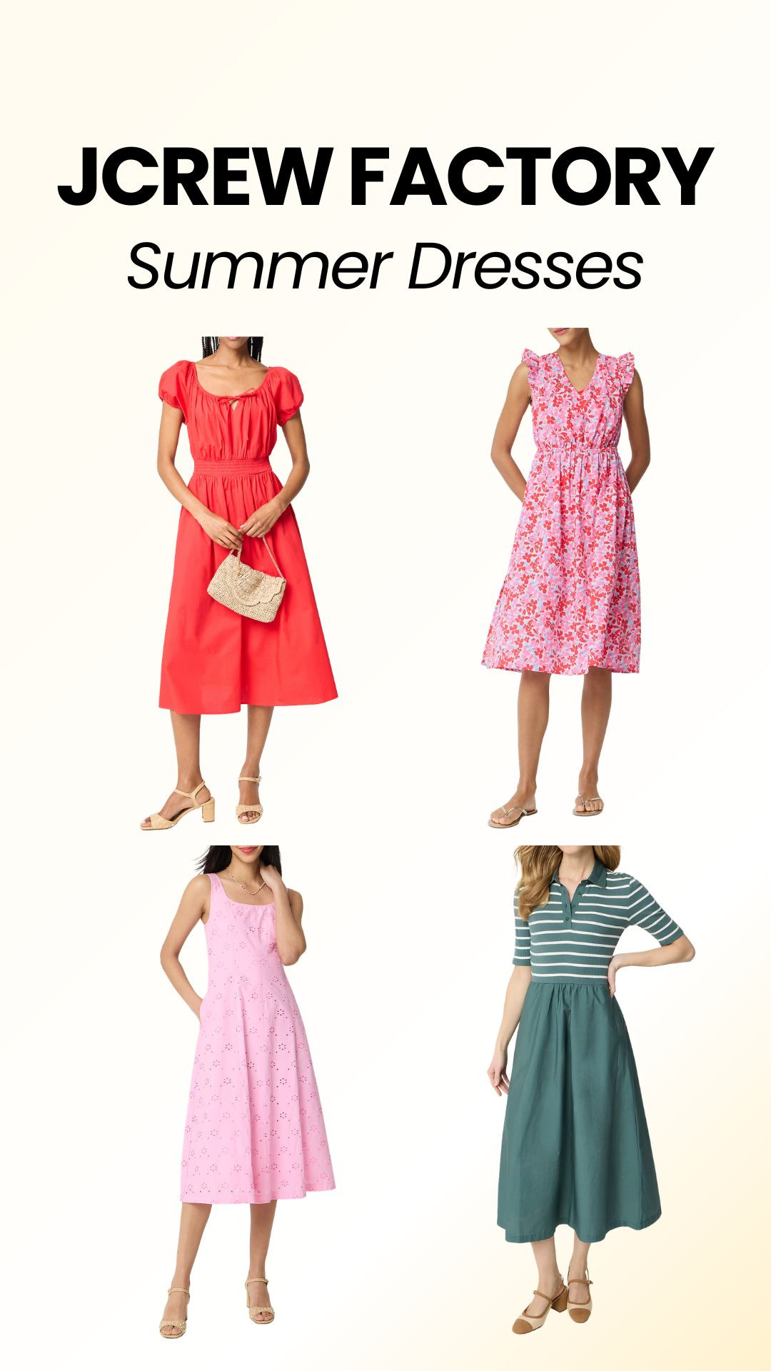 Found some cute summer dresses in JCrew's final sale. These could also work as graduation dresses.
#graduation #summeroutfit #summerdresses 

 #LTKSeasonal #LTKSaleAlert #LTKTall