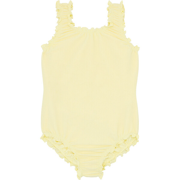 Girls Banana Terry Scoop Neck One Piece | Maisonette