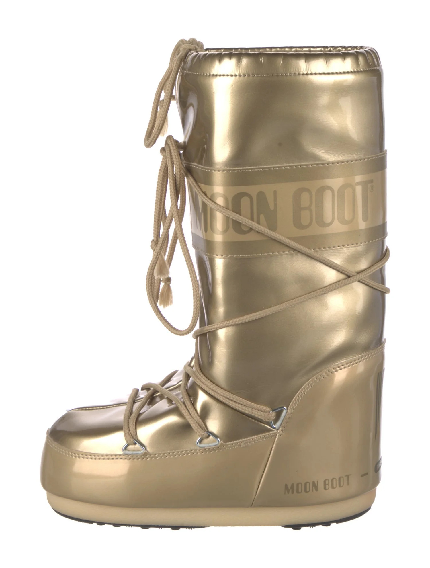 Patent Leather Lace-Up Boots | The RealReal