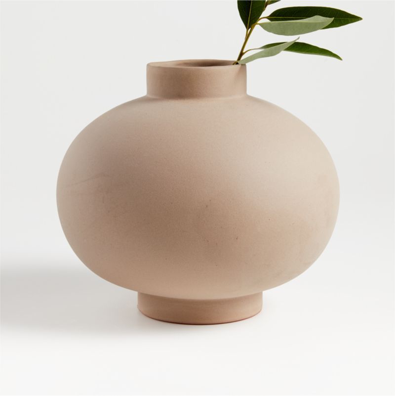 Full Moon Clay Vase by Leanne Ford + Reviews | Crate and Barrel | Crate & Barrel