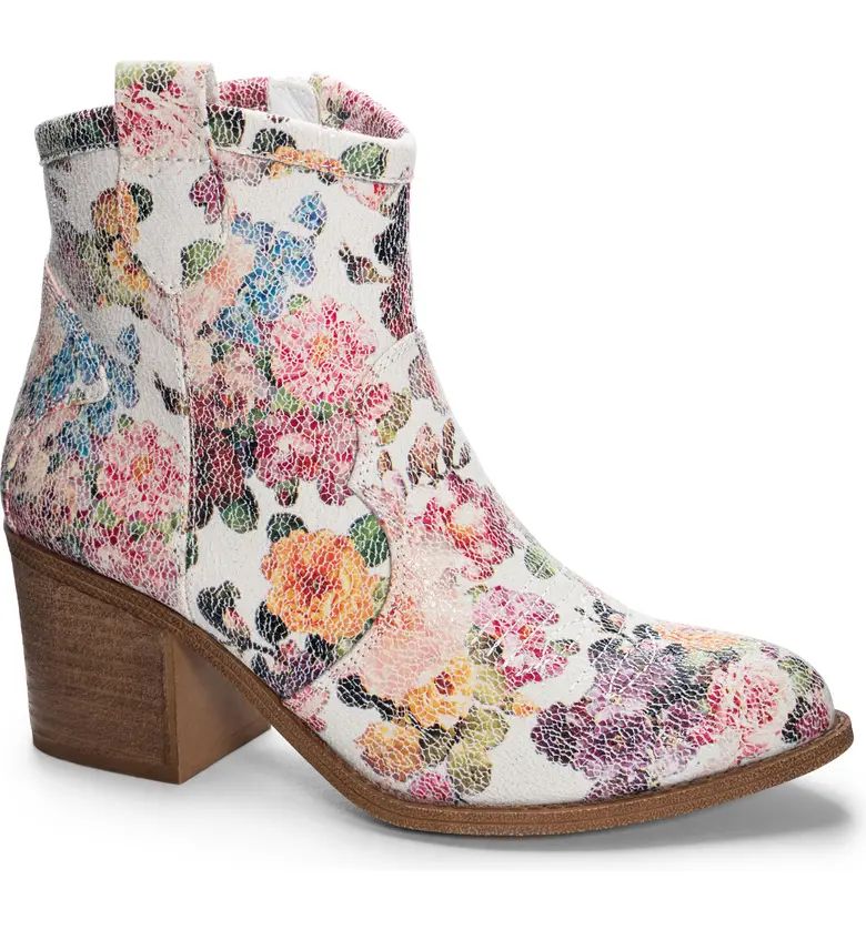 Unite Floral Western Bootie (Women) | Nordstrom