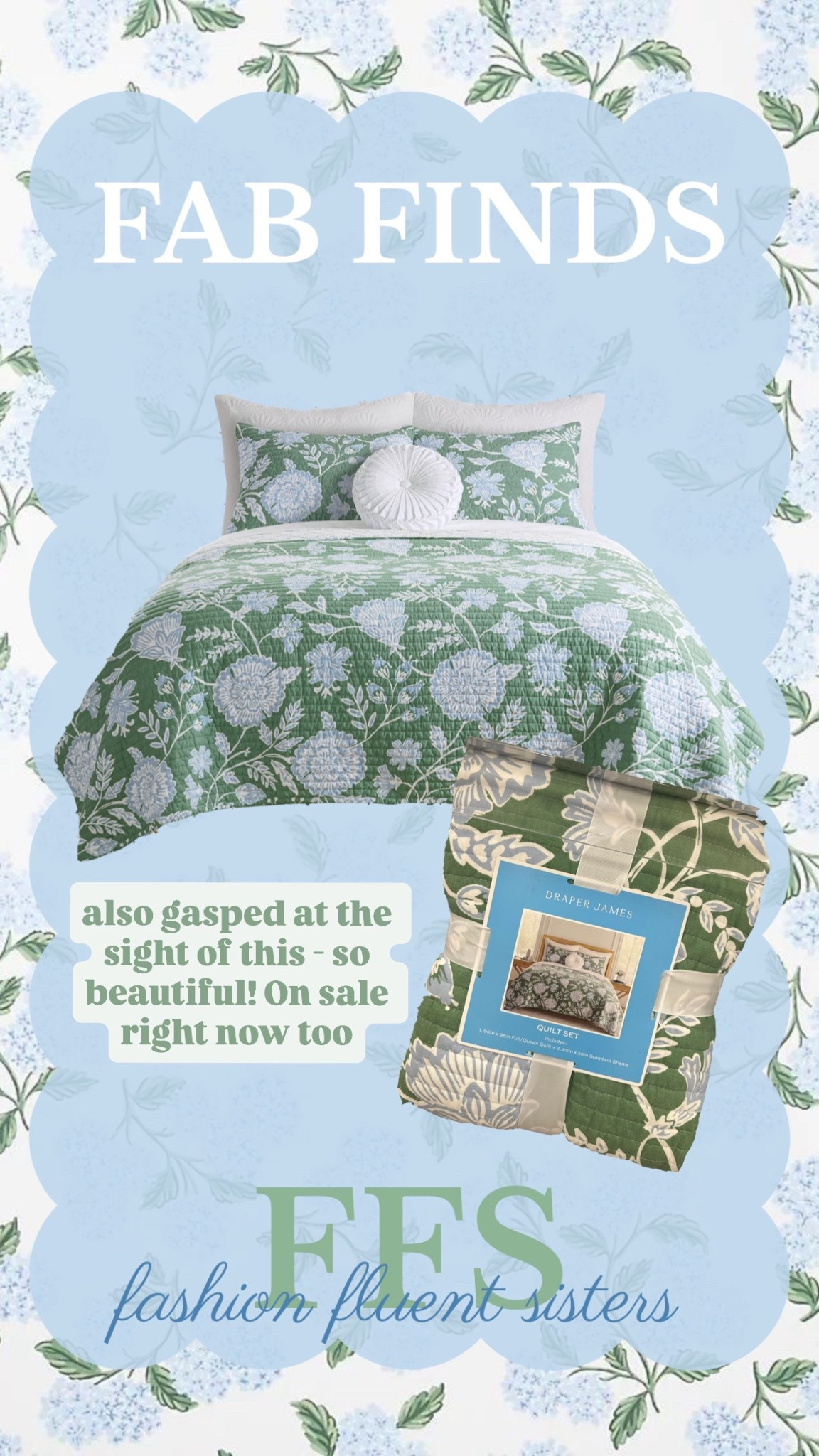 Grandmillennial bedding for sale! Queen/full under $100

#LTKSaleAlert #LTKFindsUnder100 #LTKHome