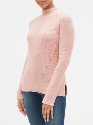 Textured Mockneck Pullover Sweater | Gap Factory