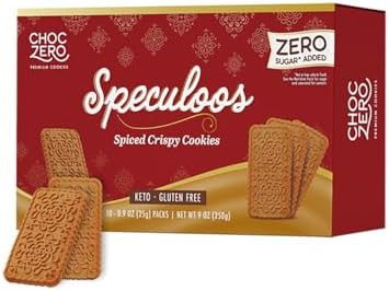 ChocZero Speculoos Cookies, Gluten Free, No Added Sugar, Spiced Windmill Keto Cookie, 30 Cookies ... | Amazon (US)
