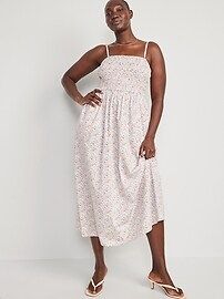 Fit & Flare Floral Smocked Maxi Cami Dress for Women | Old Navy (US)