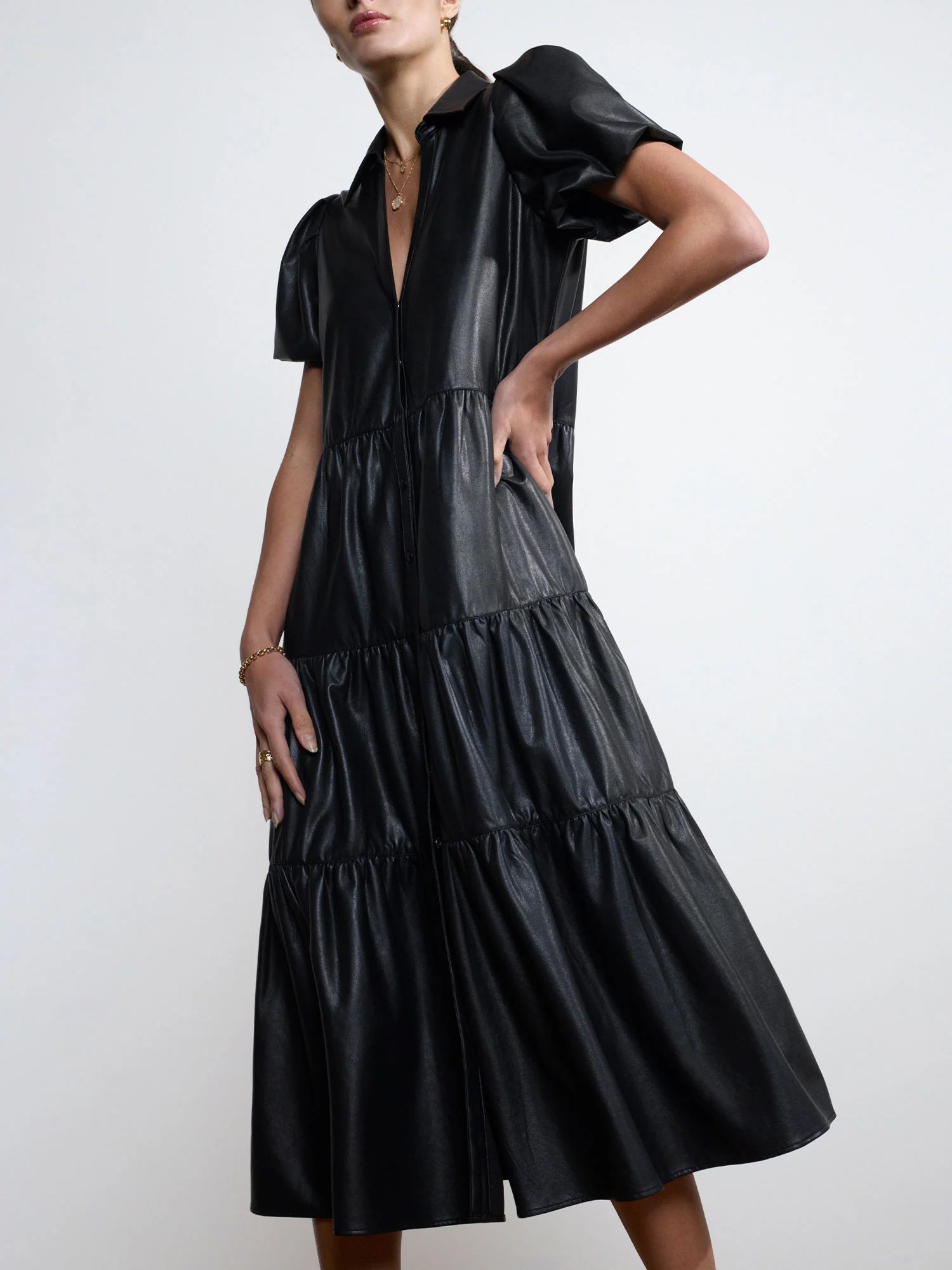 The Havana Vegan Leather Dress | Brochu Walker