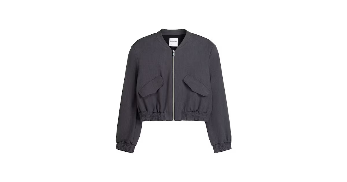 Bershka Jacke in Dunkelgrau | ABOUT YOU (DE)