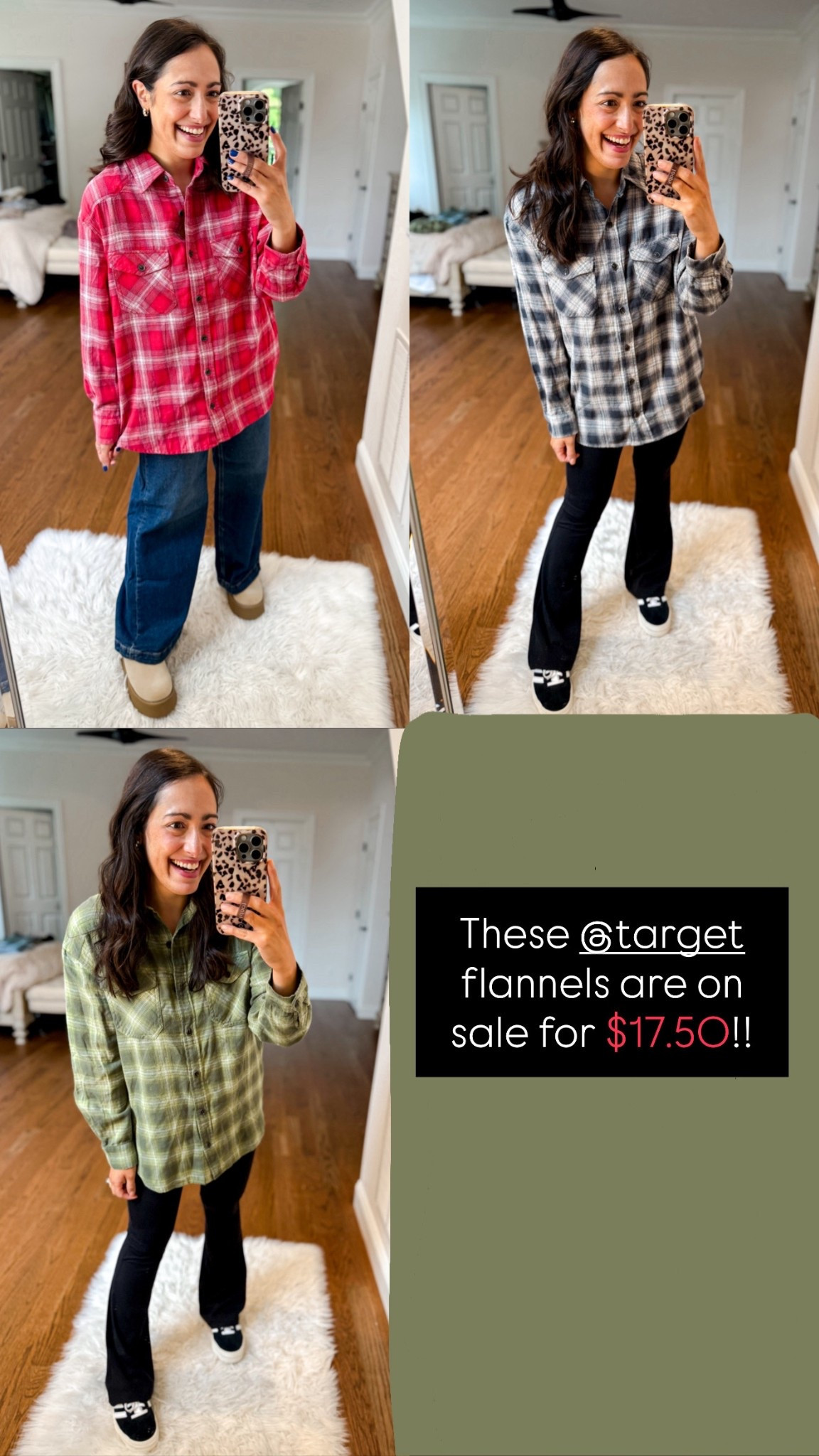 Target flannels on sale for $17.50
Size small

#LTKSaleAlert #LTKHoliday #LTKBump