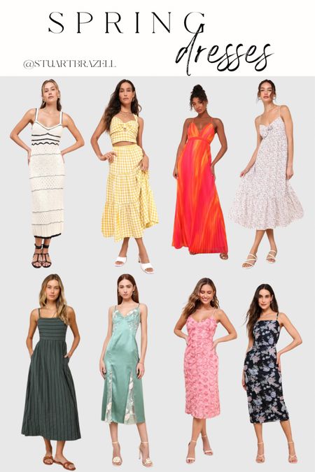 Favorite spring dresses from lulus, spring outfit ideas, spring fashion finds 

#LTKfindsunder100 #LTKstyletip