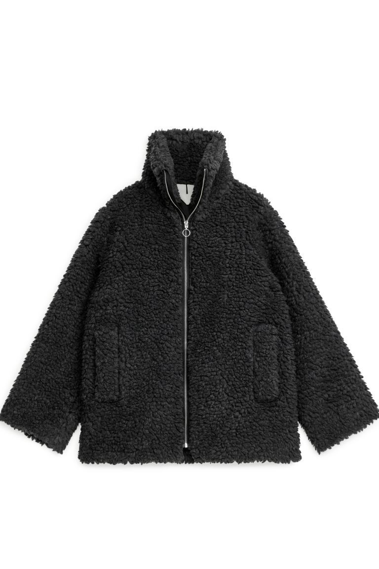 Teddyjacke aus Wollmix | H&M (DE, AT, CH, NL, FI)