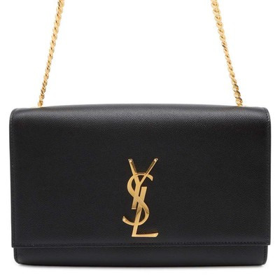 SAINT LAURENT PARIS Classic Kate ChainShoulder Bag Leather Black 364021  | eBay | eBay US