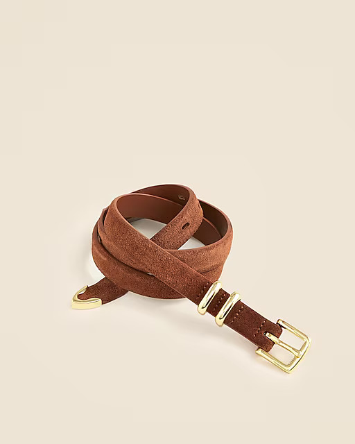 Thin suede belt | J. Crew US