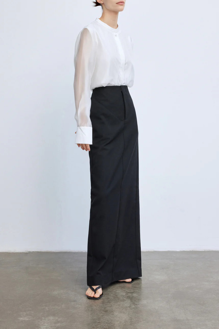 Magalie Skirt in Wool Blend Twill | Fabrique