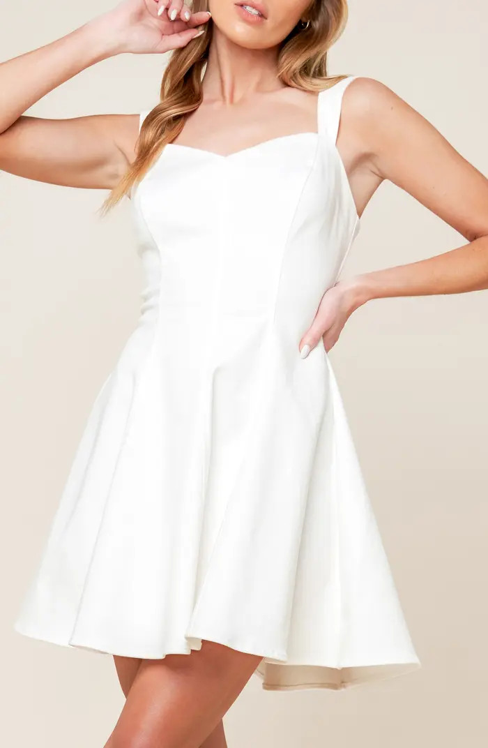 FLYING TOMATO Sweetheart Denim Minidress | Nordstromrack | Nordstrom Rack