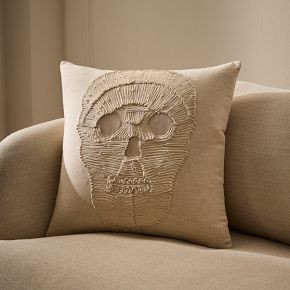 Soutache Skull Pillow Cover | West Elm (US)