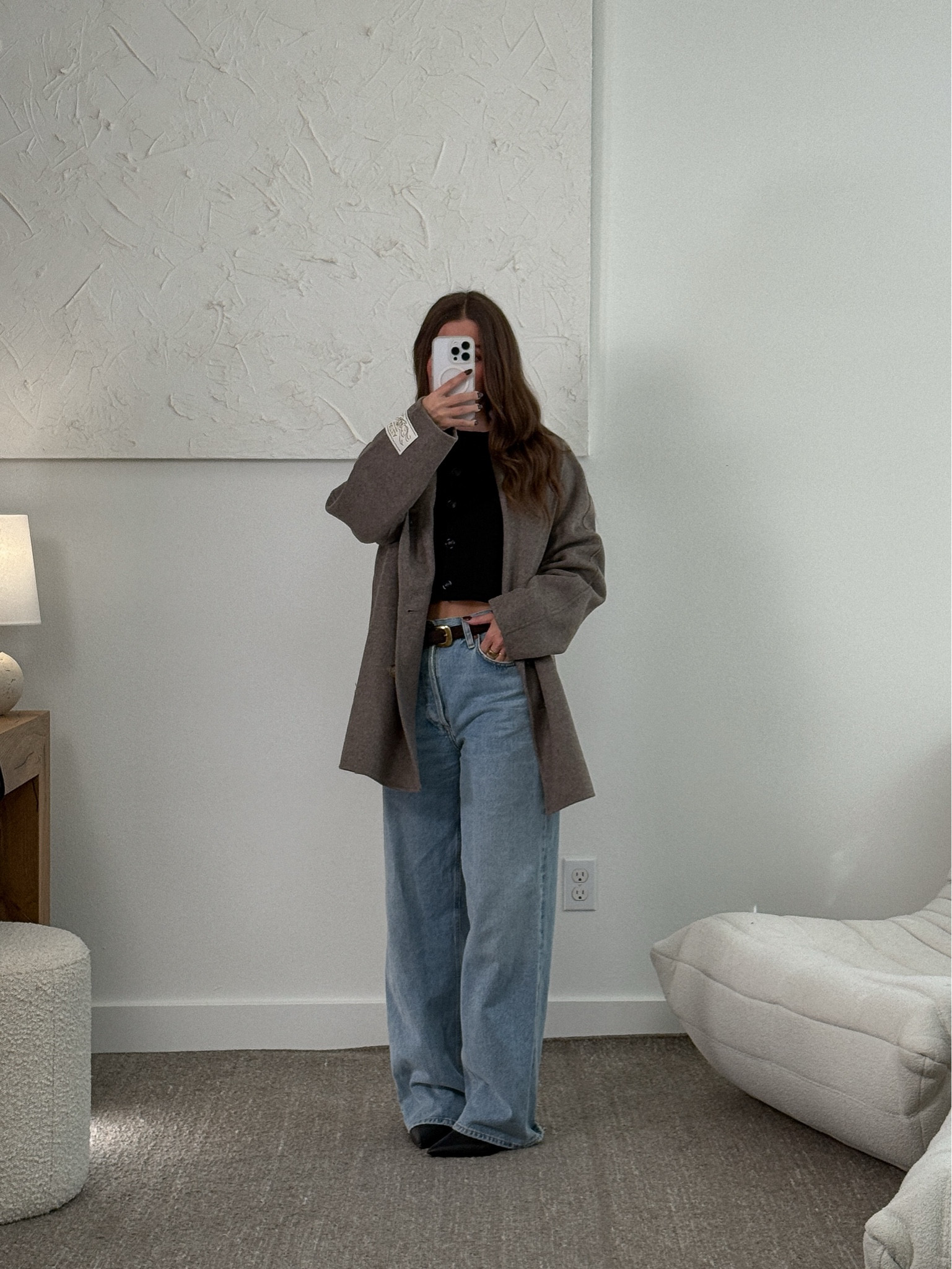 Favorite jackets & coats of fall season from @aritzia: short wool coat
Jacket: size 2XS
Cardigan: size 2XS
Jeans: size 23

Leather bomber, fall outfits, fall style, fall fashion, workwear, casual outfit, date night 

#LTKSeasonal #LTKPetite