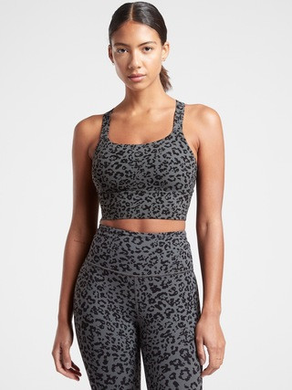 Warrior Longline Printed Bra D-Dd+ | Athleta