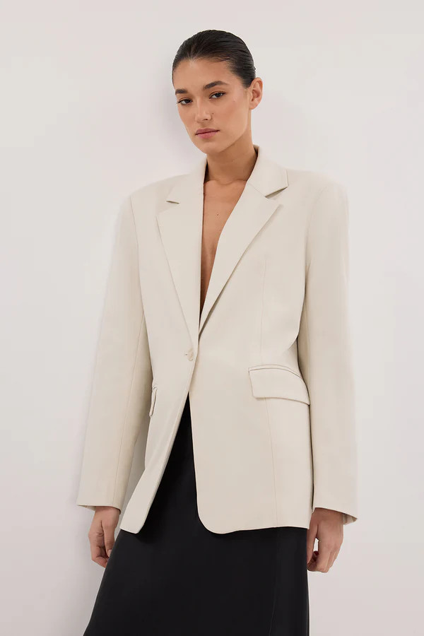 EDEN PLASTER OVERSIZED BOXY BLAZER | DISSH