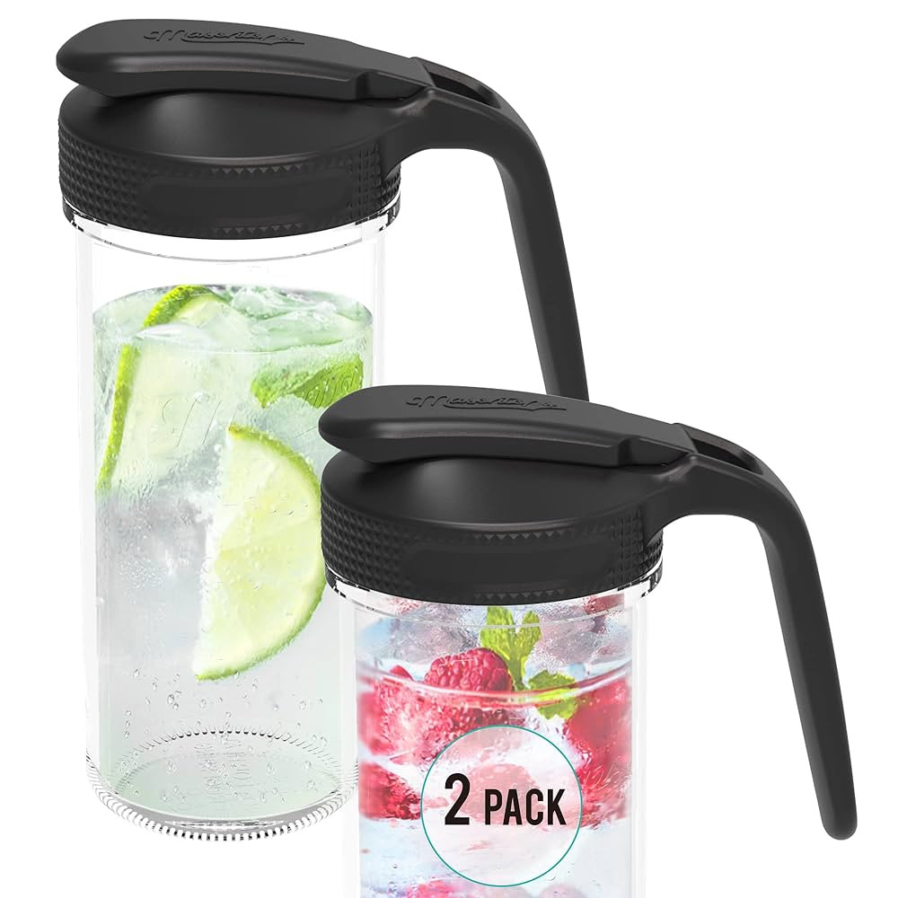 Masontops Multi Pour Top Mason Jar Lid with Handle - Regular Mouth Mason Jar Pour Spout Lid Poure... | Amazon (CA)