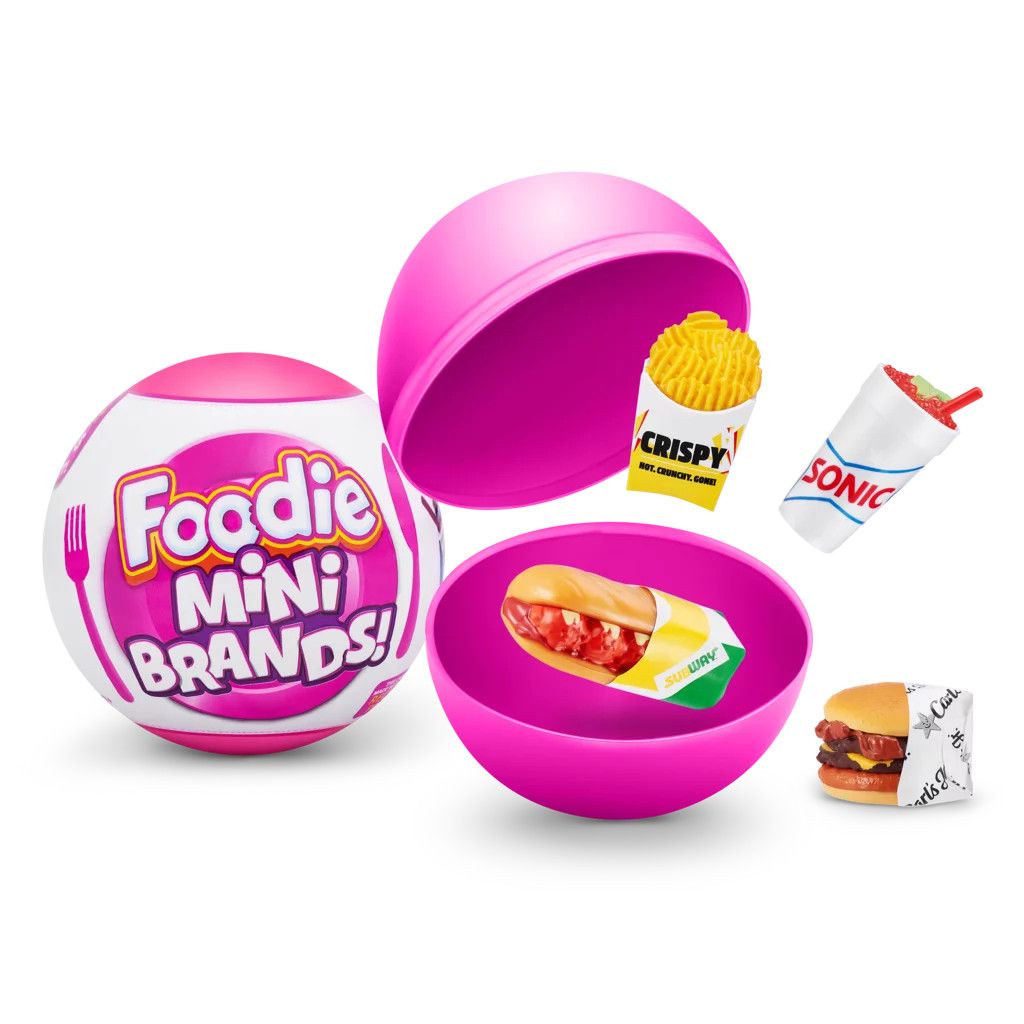 5 Surprise Foodie Mini Brands Mystery Capsule Real Miniature Brands Collectible Toy by ZURU - Wal... | Walmart (US)