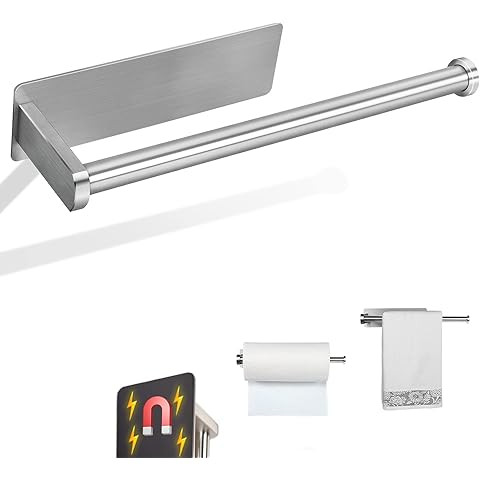 TidyFriend 2 Pack Magnetic Towel Holder for Refrigerator - Adjustable Magnetic Towel Bar for Magn... | Amazon (US)