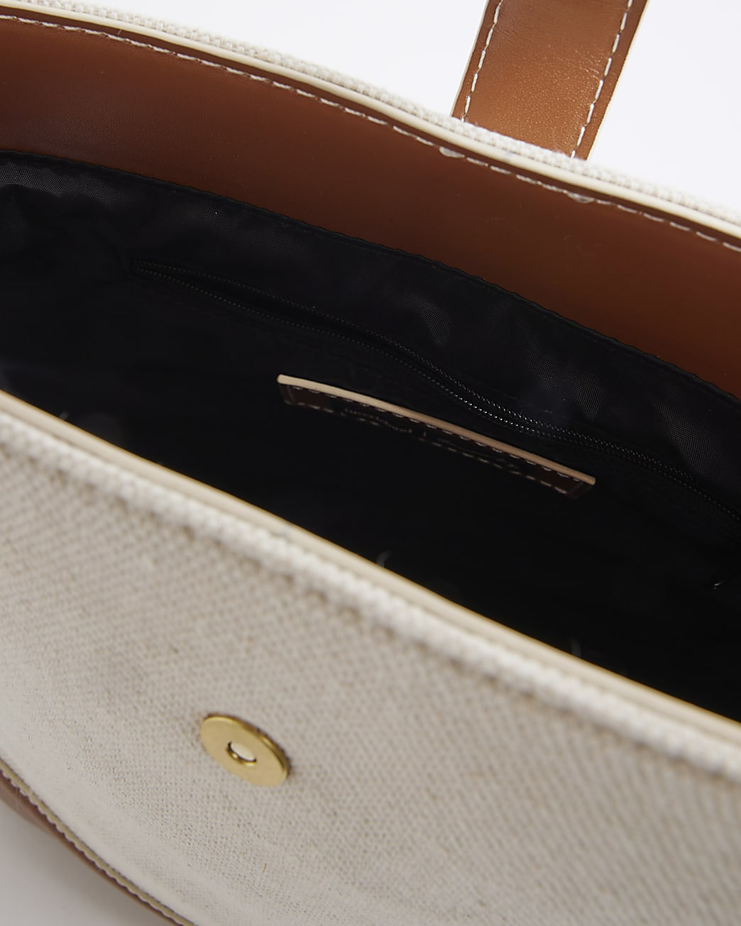 Cream Canvas Bucket Bag | River Island UK & IE