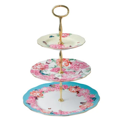 Friendship Royal Albert Miranda Kerr Bone China Tiered Stand | Wayfair North America