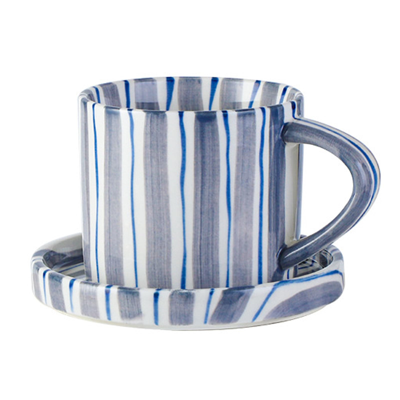 8 Oz Ceramic Coffee Mug Espresso Cups with Saucer Mug And Saucer Set Cup And Saucer Coffee Cups w... | Amazon (US)