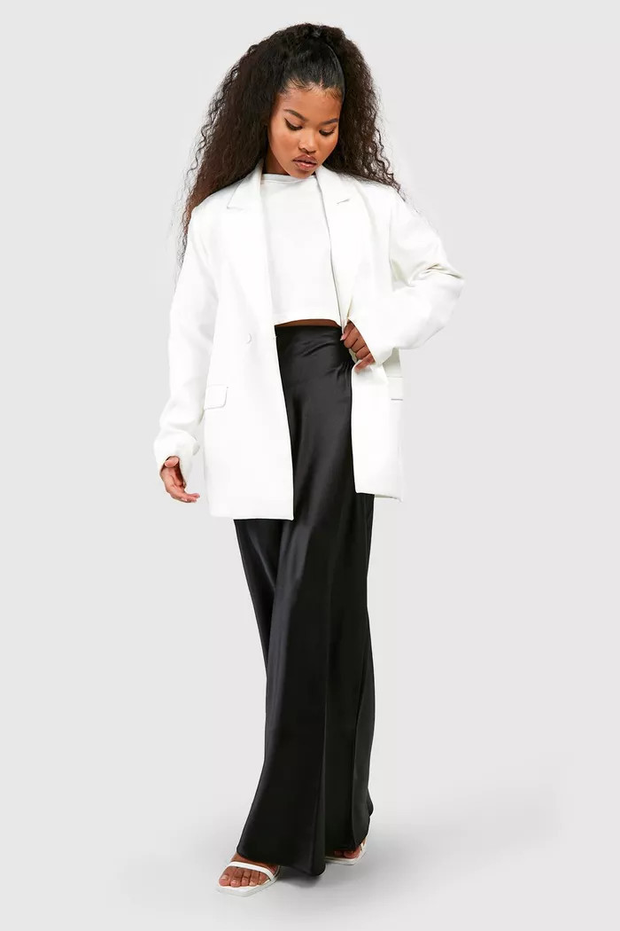 Satin Bias Maxi Slip Skirt | boohoo (US & Canada)