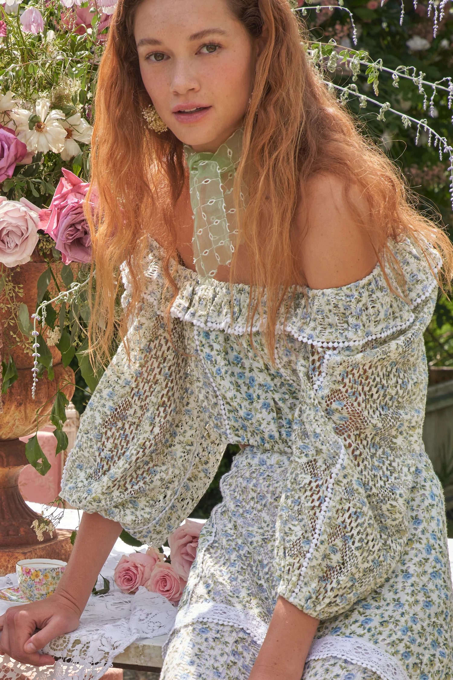 Dorabella Crop Top | LOVESHACKFANCY