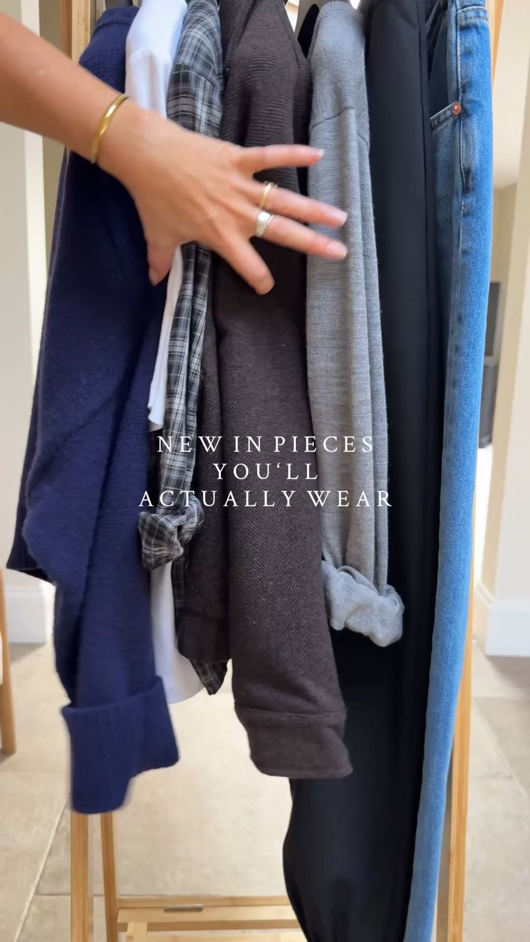Sizing 
Grey merino sweater - I sized up to a U.K. 16 
White T shirt - I sized down to a 12 for easy layering 
Black balloon trousers - I sized up to a U.K. 16 as they come up small. 
Jeans - true to size I take a U.K. 14 
Navy merino knit - I sized up to a U.K. 16 for a relaxed fit 
Check shirt - U.K. 14 
Herringbone jacket - U.K. 14

Ad

#LTKautumn #LTKuk #LTKjeans