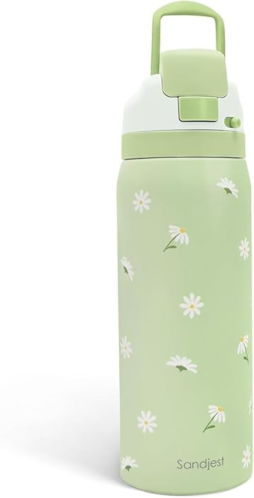 Daisy Insulated Stainless Steel Water Bottle with Straw for Sports and Travel, 32oz Gifts for Wom... | Amazon (US)