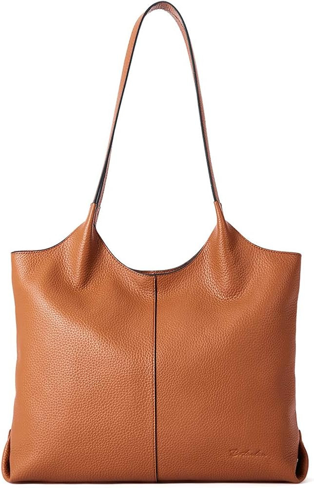 BOSTANTEN Women Handbags Designer Shoulder Tote Bag Soft Genuine Leather Top-handle Purse | Amazon (US)