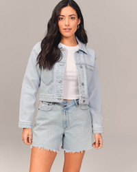 Curve Love High Rise Dad Short | Abercrombie & Fitch (US)