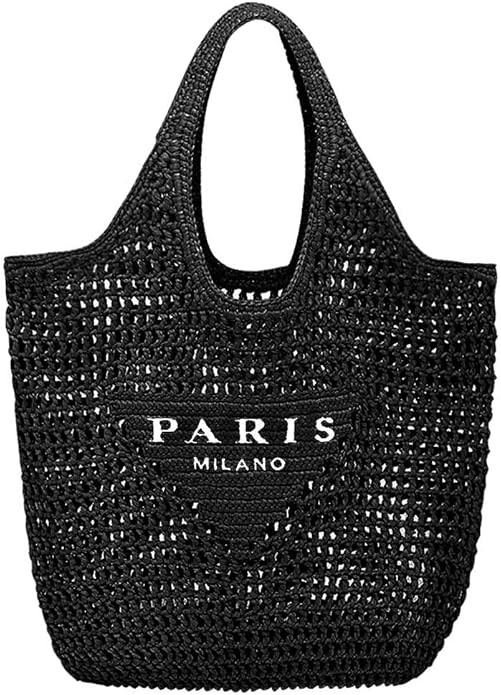 Straw Woven Tote Bag for Summer Beach Shoulder Bag with Large Capacity for Women Ideal for Holida... | Amazon (US)