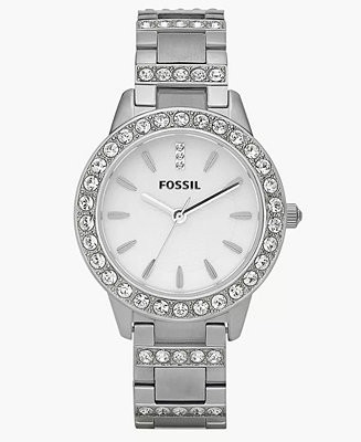Fossil Women's Jesse Stainless Steel Bracelet Watch 34mm - Macy's | Macy's