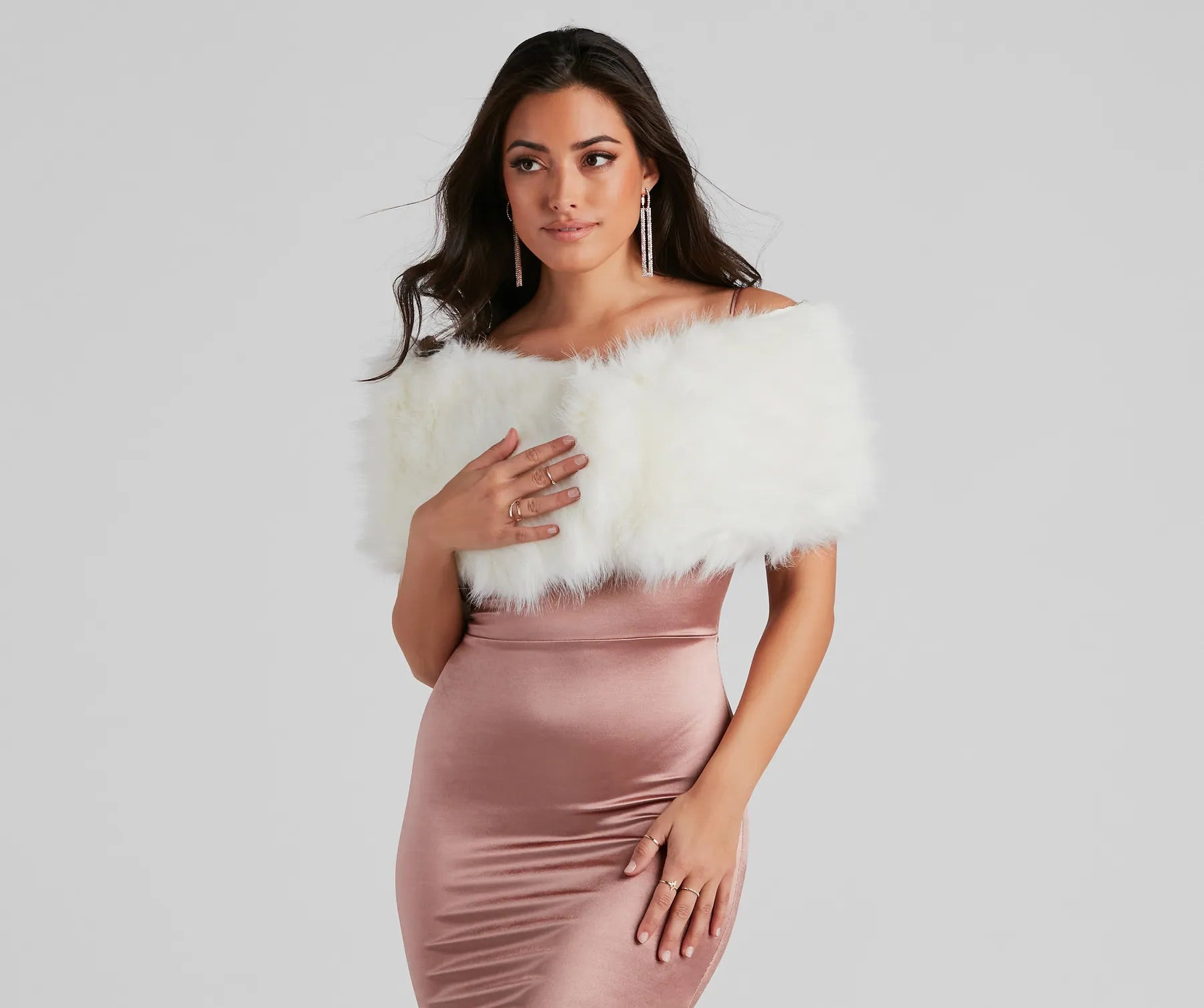 Into Fall Fur Shawl | Windsor Stores