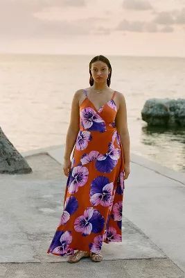 Hutch Floral Wrap Maxi Dress | Anthropologie (US)