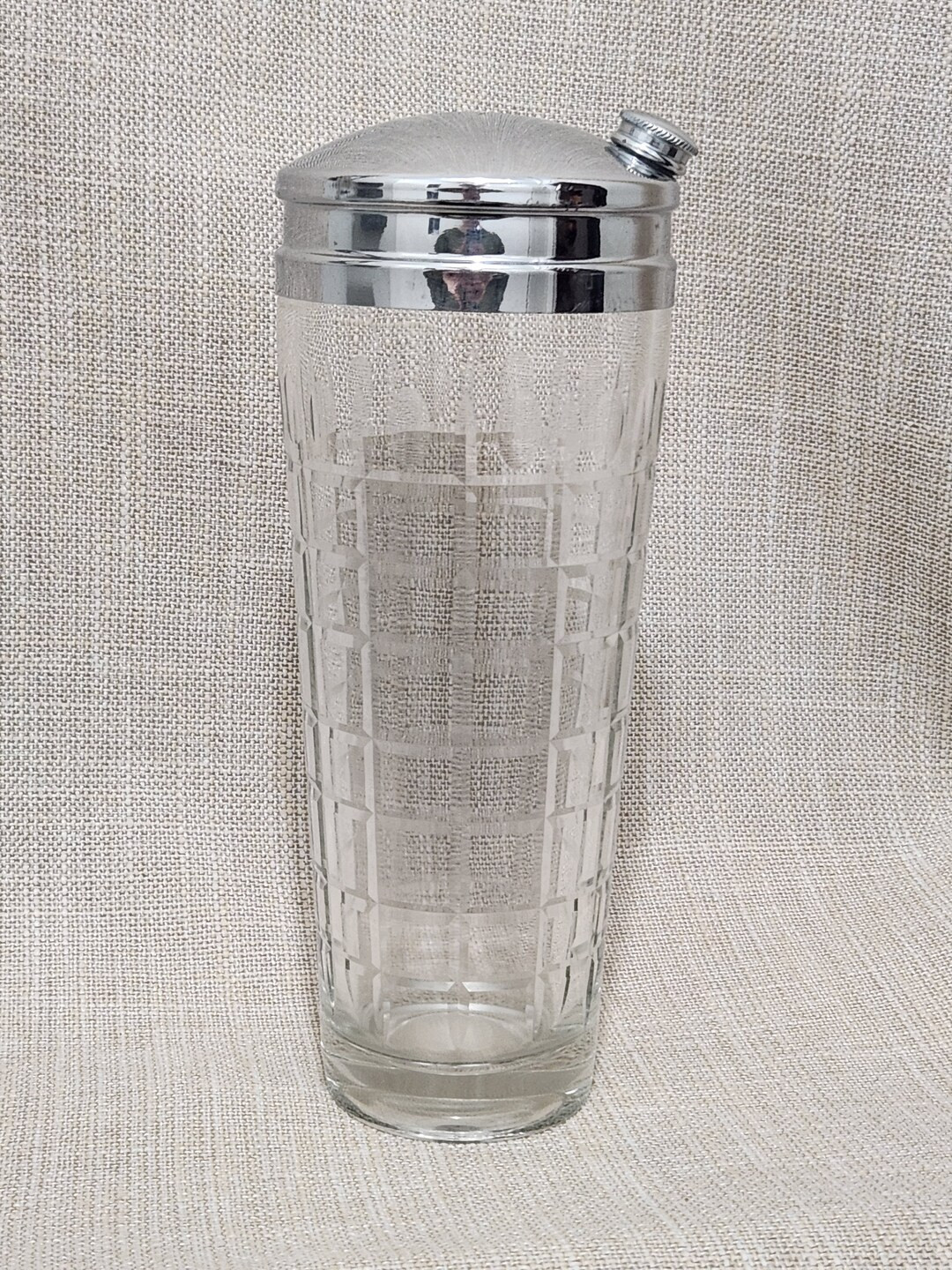 Vintage Art Deco Crystal Cocktail Shaker | Etsy (US)