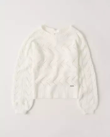 Satin Bow-Back Sweater | Abercrombie & Fitch US & UK