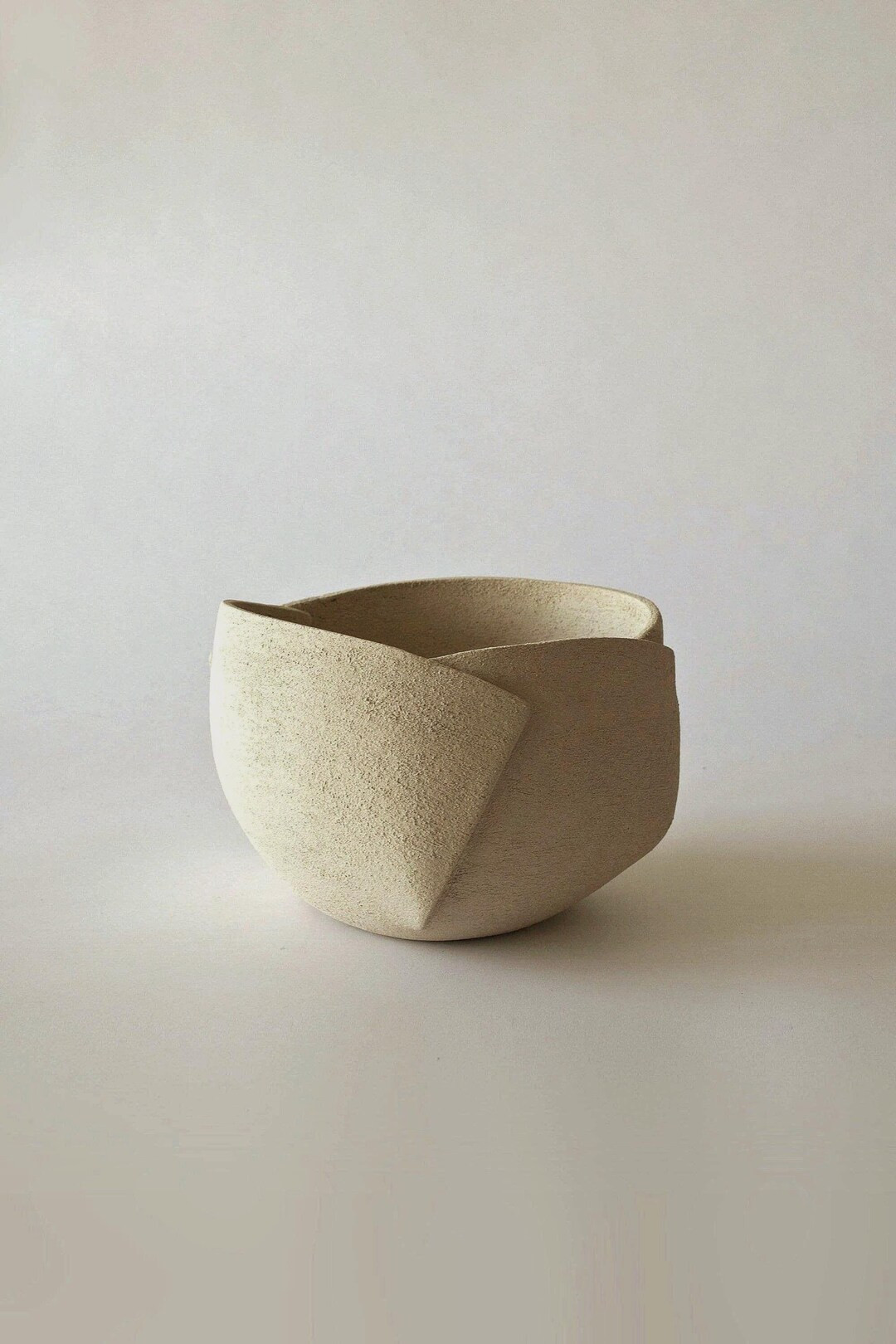 Wabi Sabi Vase for Minimalist House of Scandifornian Style, Beige Neutral Raw Earthy Vase for Con... | Etsy (US)