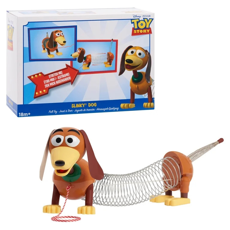 Disney and Pixar Toy Story Slinky Dog Pull Toy, Walking Spring Dog Toy with Leash, Classic Stretc... | Walmart (US)