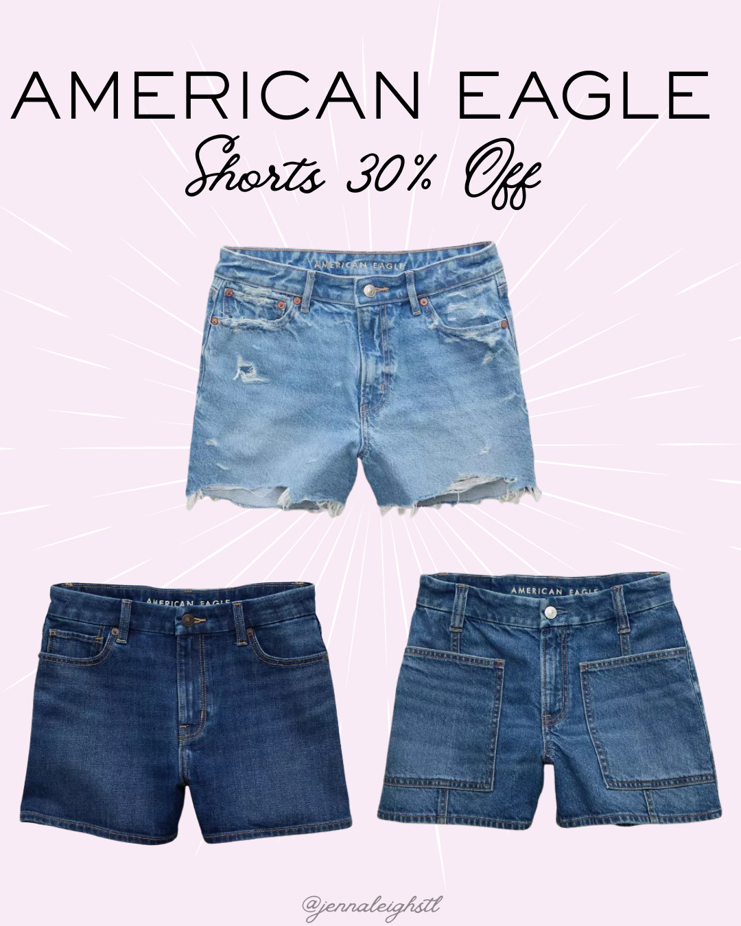 30% off American Eagle shorts right now. Perfect time to grab your favorites. 

 #LTKSeasonal #LTKSaleAlert #LTKMidsize