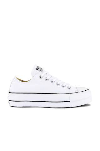 Converse Chuck Taylor All Star Lift Sneaker in White & Black from Revolve.com | Revolve Clothing (Global)