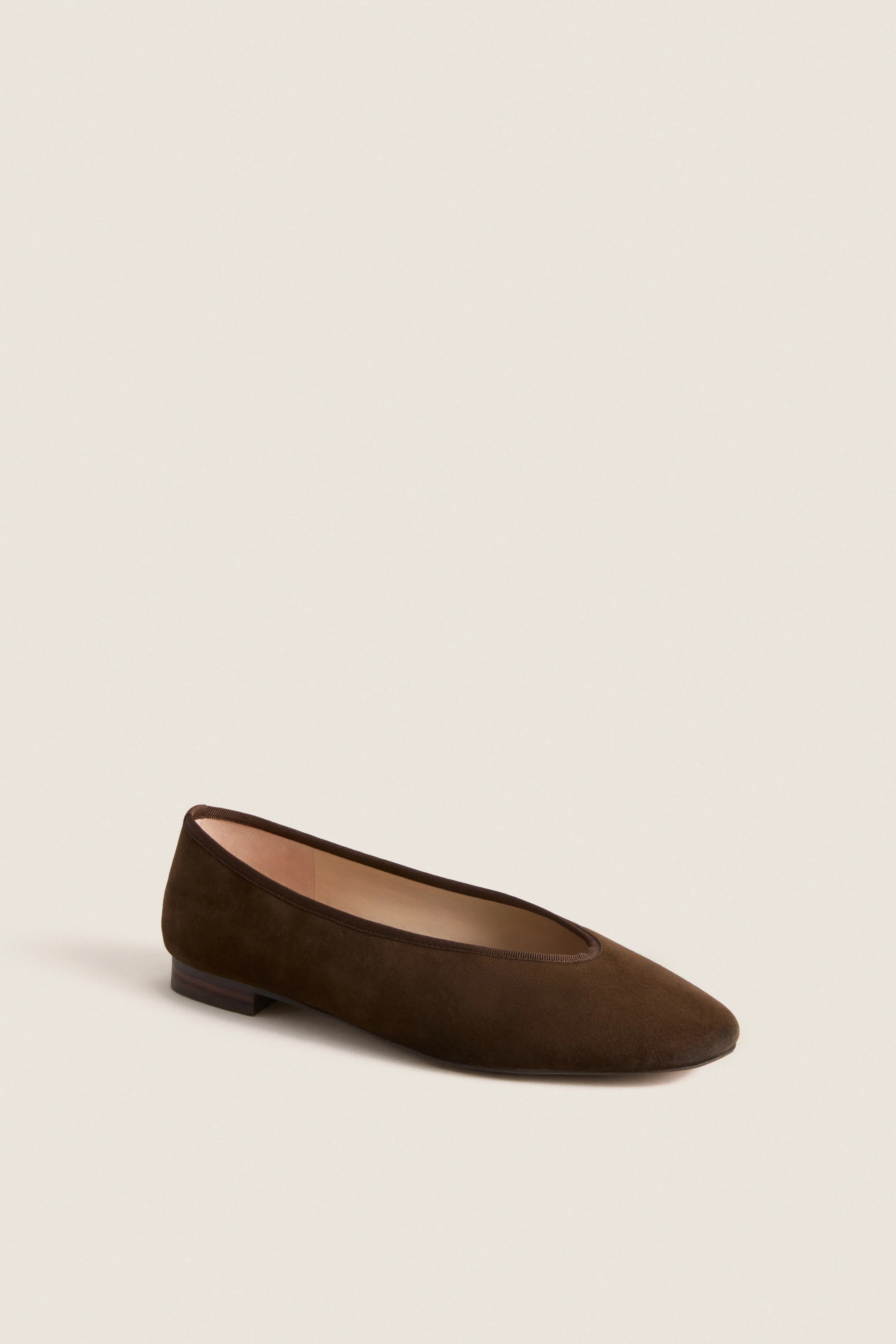 Chocolate Suede Nina Flats | Tuckernuck (US)