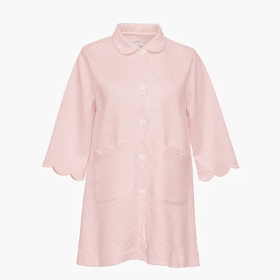 QUILTED BUTTON FRONT ROBE | Lenora